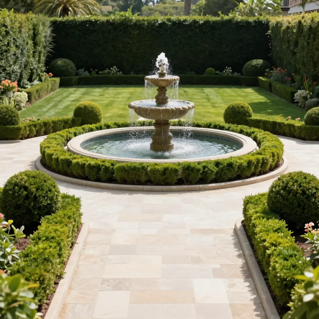 Landscape design team working on project