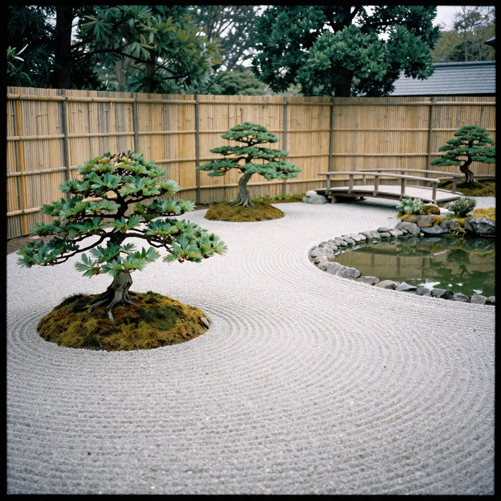 Garden path lighting installation